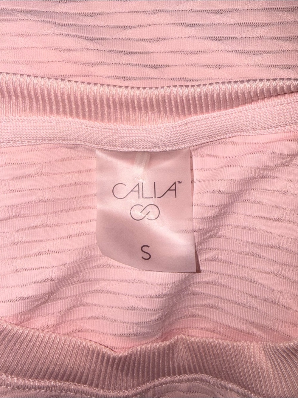 CALIA by Carrie Underwood Soft Pink Ribbed Tank - Picture 3 of 3